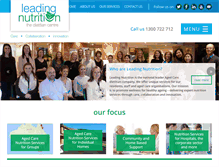 Tablet Screenshot of leadingnutrition.com.au